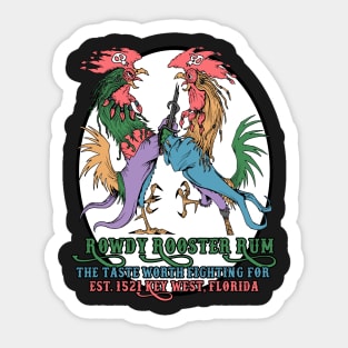 Red Rooster Rum Sticker